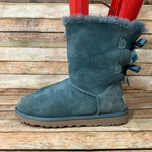 Ugg Blue Bailey Bow Boots